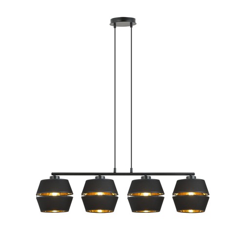 Piano 4 Svart/Guld pendellampa - Ø15 cm, E27, 230V, utan ljuskälla