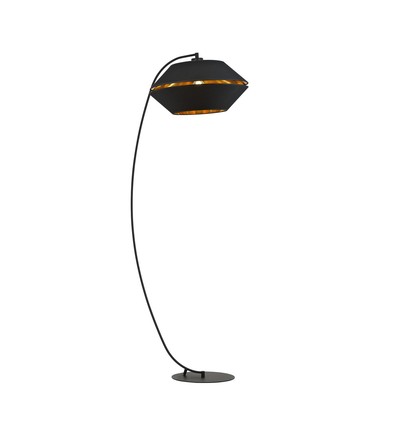 Piano LP Svart/Guld golvlampa - Ø42 cm, E27, 230V, utan ljuskälla