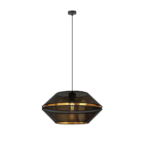 Malia 1 Svart/Guld pendellampa - Ø42 cm, E27, 230V, utan ljuskälla