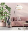 Malia Lp Vit/Guld golvlampa - Ø42 cm, E27, 230V, utan ljuskälla