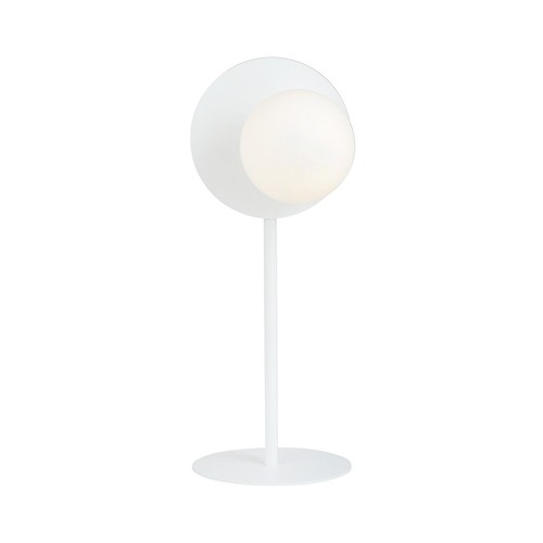 Oslo Ln Vit/Opal bordslampa - Ø15 cm, E14, 230V, utan ljuskälla