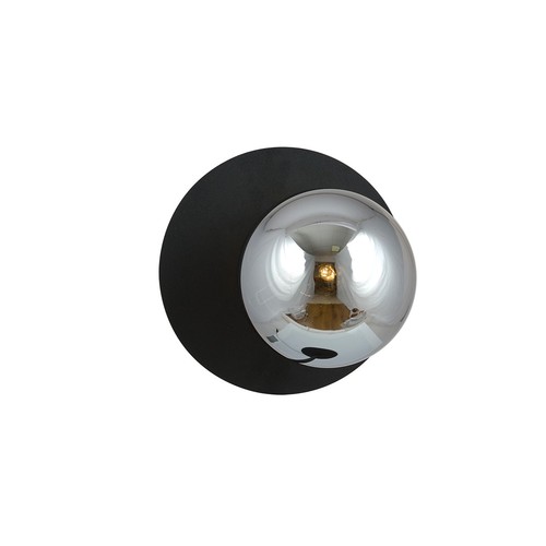 Oslo K1 Svart/Grafit vägglampa - Ø14 cm, E14, 230V, utan ljuskälla