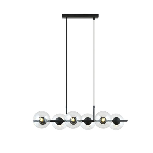 Rory 6 Transparent pendellampa - Ø14 cm, E14, 230V, utan ljuskälla