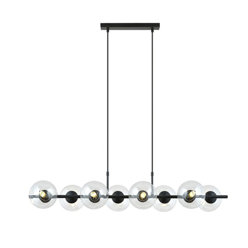 Rory 8 Transparent pendellampa - Ø14 cm, E14, 230V, utan ljuskälla