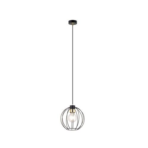 Gino 1 Svart/Guld pendellampa - Ø24 cm, E27, 230V, utan ljuskälla