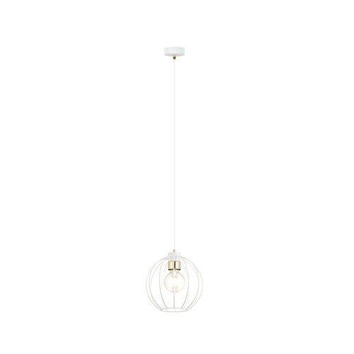 Gino 1 Vit/Guld pendellampa - Ø24 cm, E27, 230V, utan ljuskälla