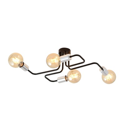 Veken 4 Silver taklampa - E27, 230V, utan ljuskälla
