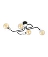 Veken 4 Silver taklampa - E27, 230V, utan ljuskälla
