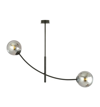 Hunter 2 Svart/Grafit taklampa - Ø14 cm, E14, 230V, utan ljuskälla