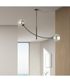 Hunter 2 Svart/Grafit taklampa - Ø14 cm, E14, 230V, utan ljuskälla