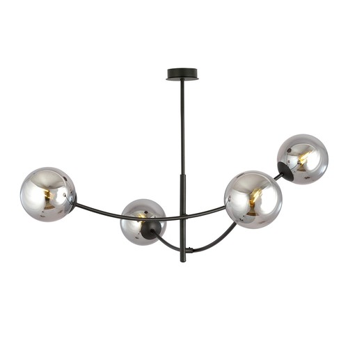 Hunter 4 Svart/Grafit taklampa - Ø14 cm, E14, 230V, utan ljuskälla