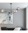 Hunter 4 Svart/Grafit taklampa - Ø14 cm, E14, 230V, utan ljuskälla