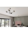 Hunter 4 Svart/Grafit taklampa - Ø14 cm, E14, 230V, utan ljuskälla