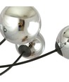 Hunter 6 Svart/Grafit taklampa - Ø14 cm, E14, 230V, utan ljuskälla