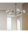 Hunter 6 Svart/Grafit taklampa - Ø14 cm, E14, 230V, utan ljuskälla