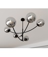 Hunter 6 Svart/Grafit taklampa - Ø14 cm, E14, 230V, utan ljuskälla