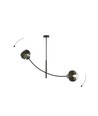 Hunter 2 Svart/Rand taklampa - Ø14 cm, E14, 230V, utan ljuskälla