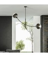 Hunter 2 Svart/Rand taklampa - Ø14 cm, E14, 230V, utan ljuskälla