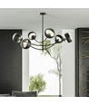 Hunter 6 Svart/Rand taklampa - Ø14 cm, E14, 230V, utan ljuskälla