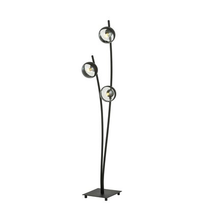 Hunter LP3 Svart/Rand golvlampa - Ø14 cm, E14, 230V, utan ljuskälla