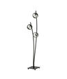 Hunter LP3 Svart/Rand golvlampa - Ø14 cm, E14, 230V, utan ljuskälla