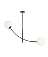 Hunter 2 Svart/Opal taklampa - Ø15 cm, E14, 230V, utan ljuskälla