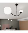 Hunter 2 Svart/Opal taklampa - Ø15 cm, E14, 230V, utan ljuskälla