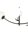 Hunter 4 Svart/Opal taklampa - Ø15 cm, E14, 230V, utan ljuskälla.