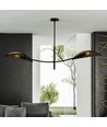 Lotus 2 Svart/Guld taklampa - Ø12 cm, E14, 230V, utan ljuskälla