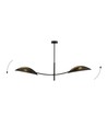 Lotus 2 Svart/Guld taklampa - Ø12 cm, E14, 230V, utan ljuskälla