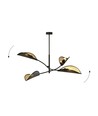 Lotus 4 Svart/Guld taklampa - Ø12 cm, E14, 230V, utan ljuskälla
