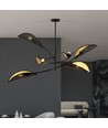 Lotus 6 Svart/Guld taklampa - Ø12 cm, E14, 230V, utan ljuskälla