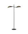 Lotus LP2 Svart/Guld golvlampa - Ø12 cm, E14, 230V, utan ljuskälla