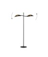 Lotus LP2 Svart/Guld golvlampa - Ø12 cm, E14, 230V, utan ljuskälla