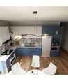 Lotus 2 Svart/Rattan taklampa - Ø12 cm, E14, 230V, utan ljuskälla