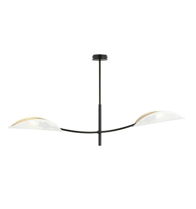 Lotus 2 Vit/Guld taklampa - Ø12 cm, E14, 230V, utan ljuskälla