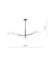 Lotus 2 Vit/Guld taklampa - Ø12 cm, E14, 230V, utan ljuskälla