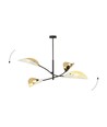 Lotus 4 Vit/Guld taklampa - Ø12 cm, E14, 230V, utan ljuskälla