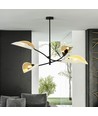 Lotus 4 Vit/Guld taklampa - Ø12 cm, E14, 230V, utan ljuskälla