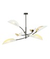 Lotus 6 Vit/Guld taklampa - Ø12 cm, E14, 230V, utan ljuskälla
