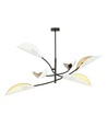 Lotus 6 Vit/Guld taklampa - Ø12 cm, E14, 230V, utan ljuskälla
