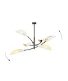 Lotus 6 Vit/Guld taklampa - Ø12 cm, E14, 230V, utan ljuskälla