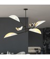 Lotus 6 Vit/Guld taklampa - Ø12 cm, E14, 230V, utan ljuskälla