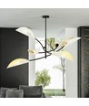 Lotus 6 Vit/Guld taklampa - Ø12 cm, E14, 230V, utan ljuskälla