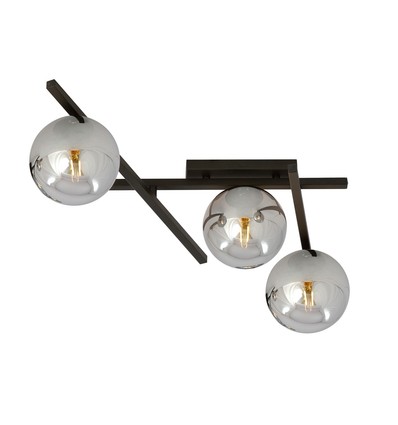 Smart 3 Svart/Grafit taklampa - Ø15 cm, E14, 230V, utan ljuskälla