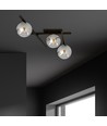 Smart 3 Svart/Grafit taklampa - Ø15 cm, E14, 230V, utan ljuskälla
