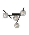 Smart 4 Svart/Grafit taklampa - Ø15 cm, E14, 230V, utan ljuskälla
