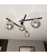 Smart 4 Svart/Grafit taklampa - Ø15 cm, E14, 230V, utan ljuskälla