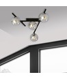 Smart 4 Svart/Grafit taklampa - Ø15 cm, E14, 230V, utan ljuskälla