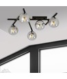 Smart 5 Svart/Grafit taklampa - Ø15 cm, E14, 230V, utan ljuskälla